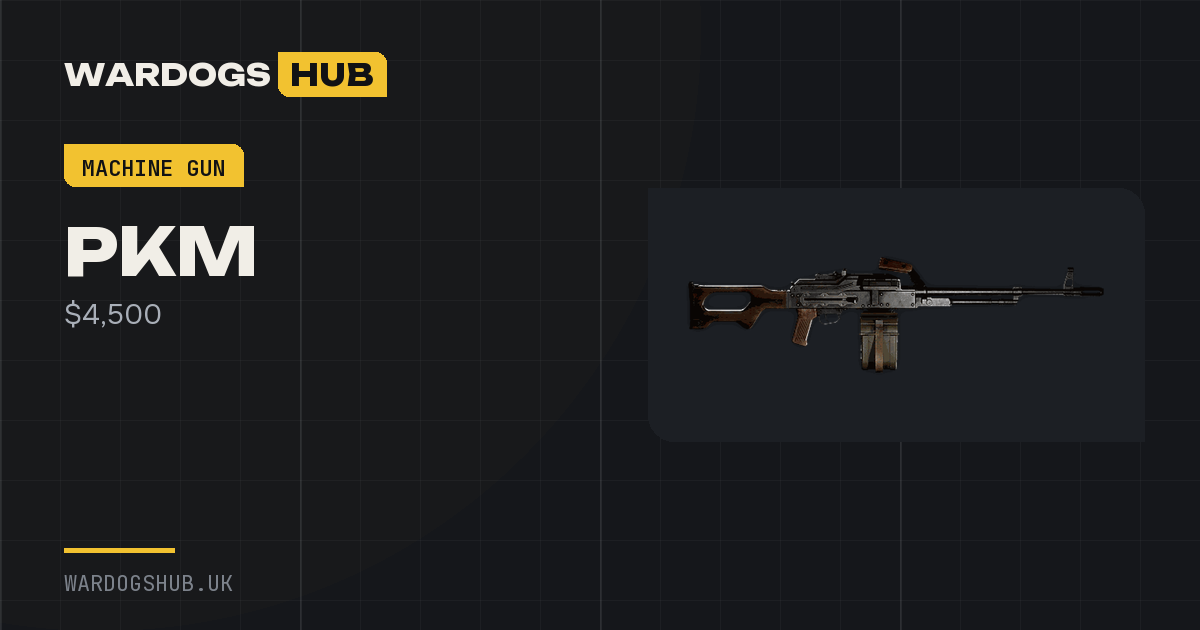 WARDOGS PKM: Machine gun — Price, Stats & Comparison