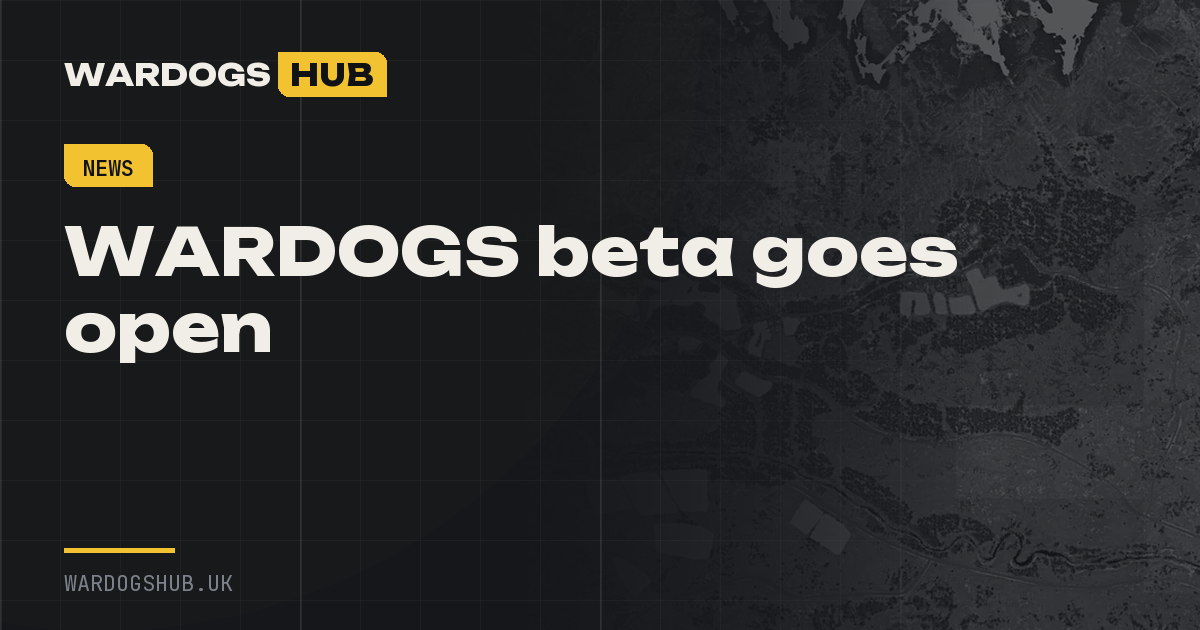 WARDOGS beta goes open: anyone can now join