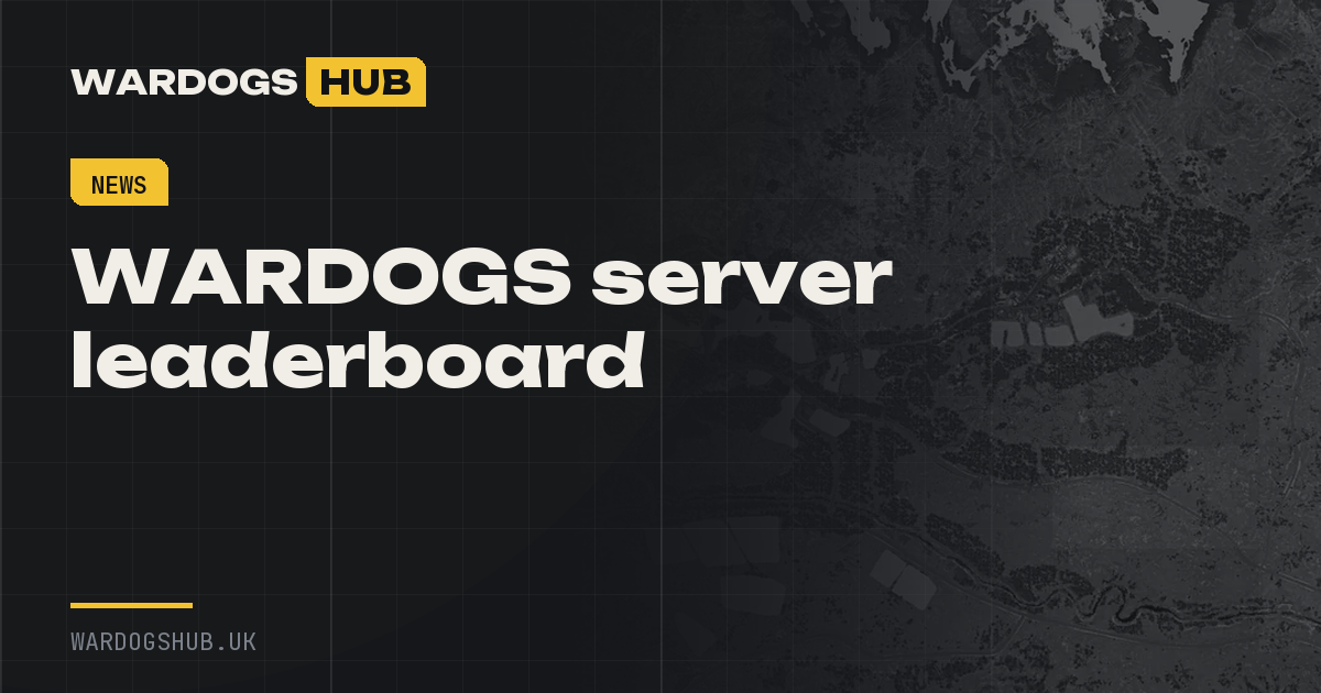 WARDOGS server leaderboard: how much time you've actually spent on our server
