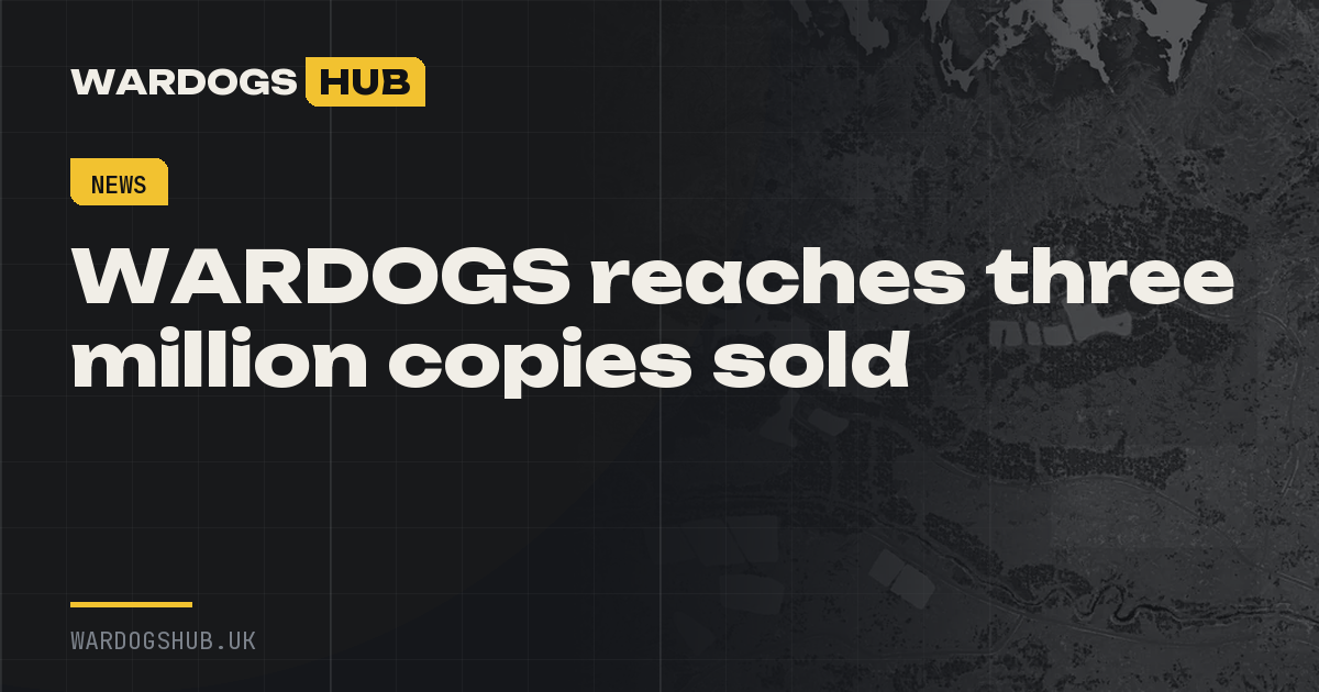 WARDOGS reaches three million copies sold