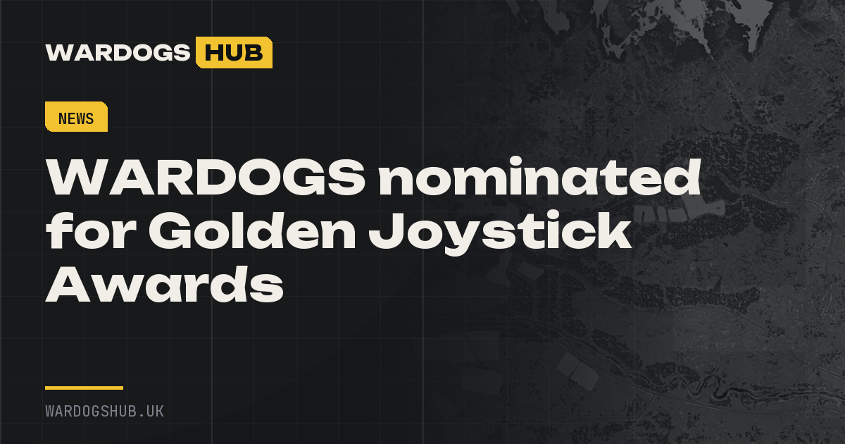 WARDOGS nominated for Golden Joystick Awards